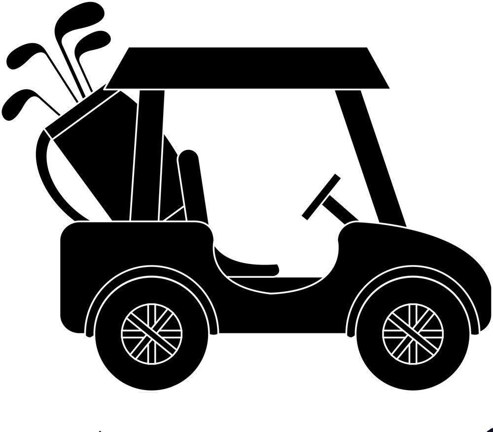 golf cart isolated icon vector